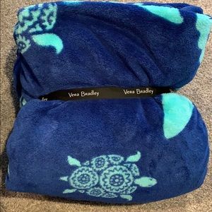 Vera Bradley Marine Turtle Fleece Blanket